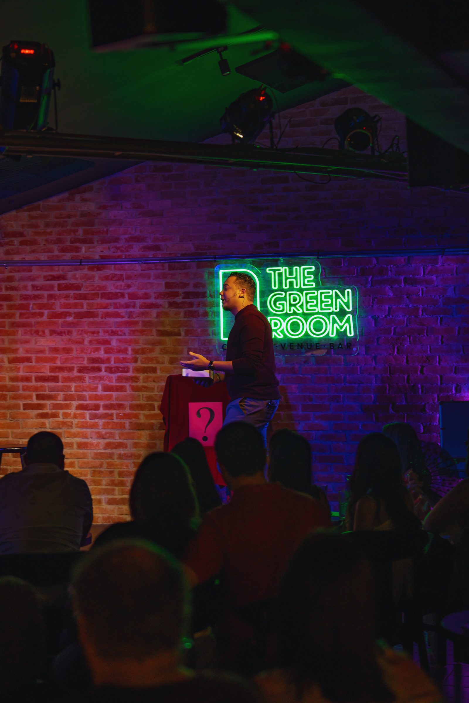 Presentación en The Green Room frente al público