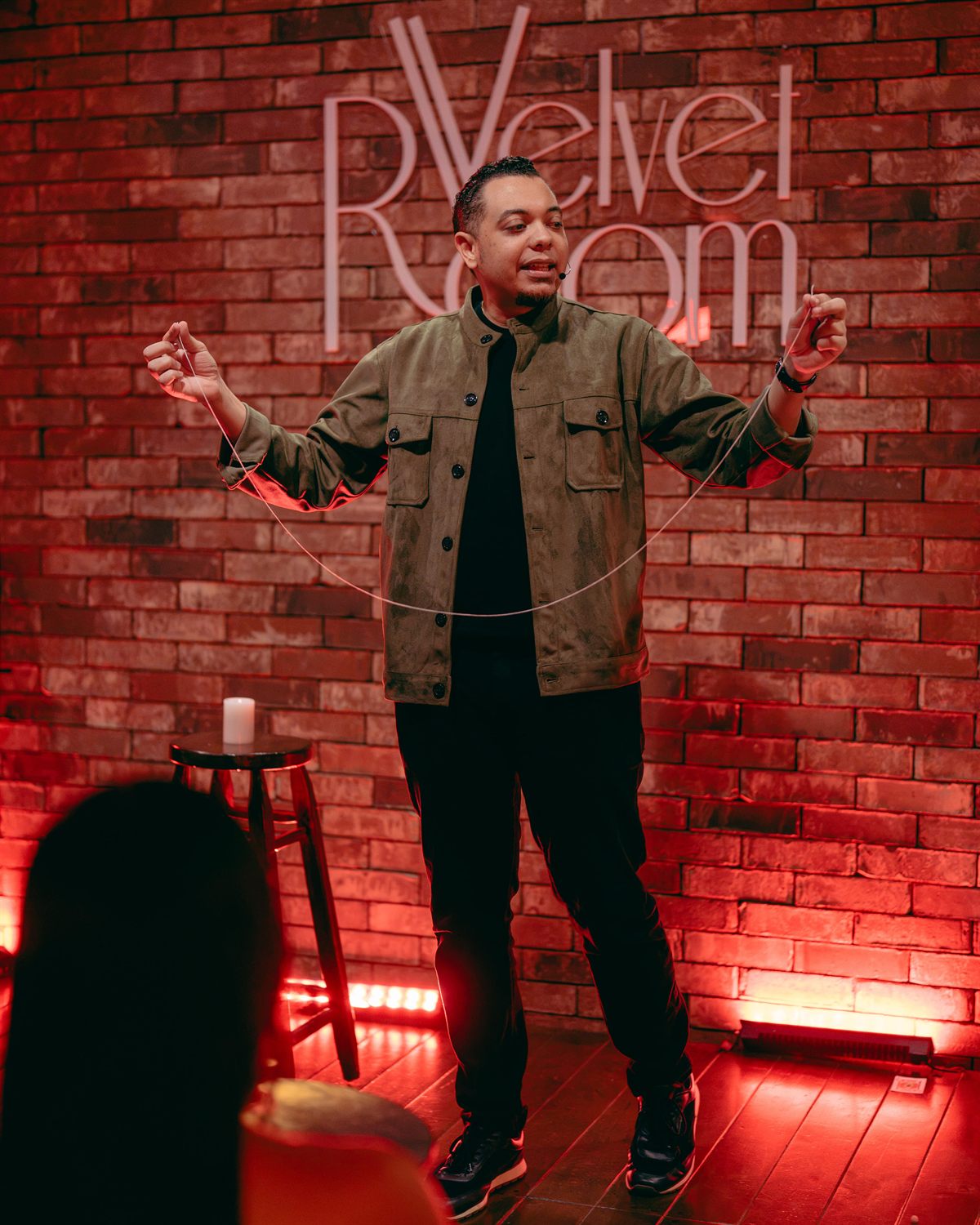 Gabriell Magic en escena en Velvet Room